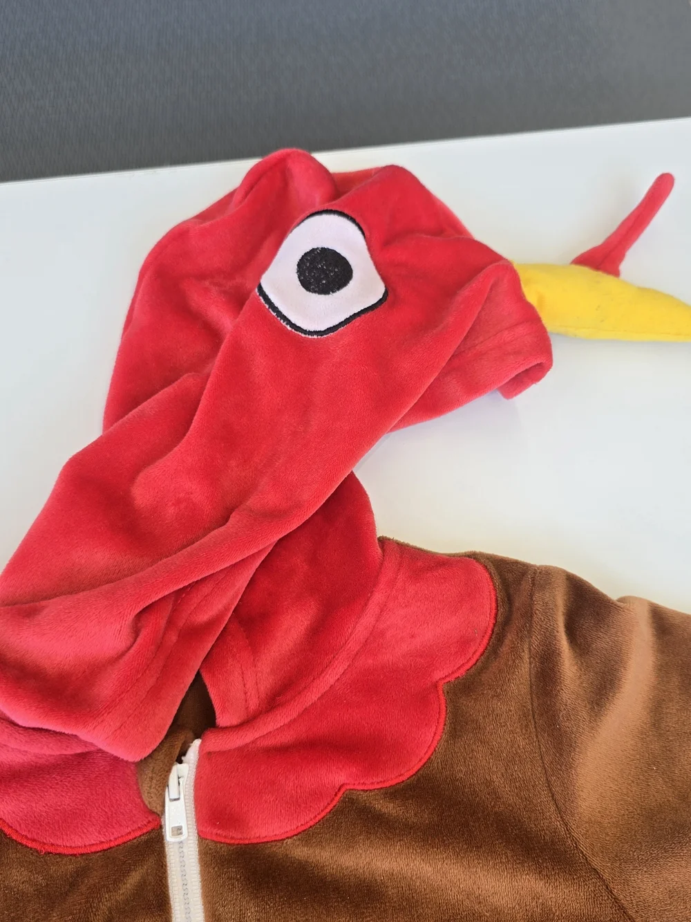 Turkey Costume Toddler Hooded Halloween Jumpsuit - One Size Thanksgiving Unisex